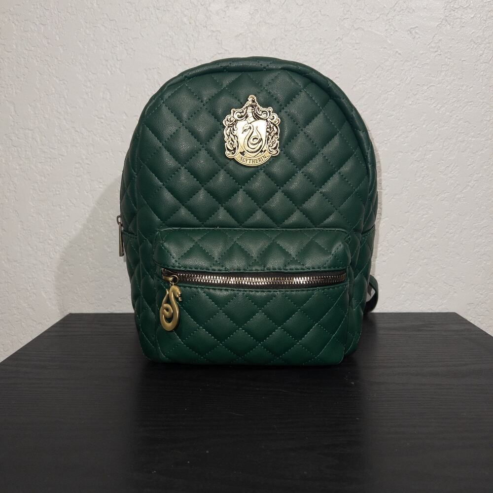 Harry Potter Green‎ Sytherin Quilted Mini Backpack